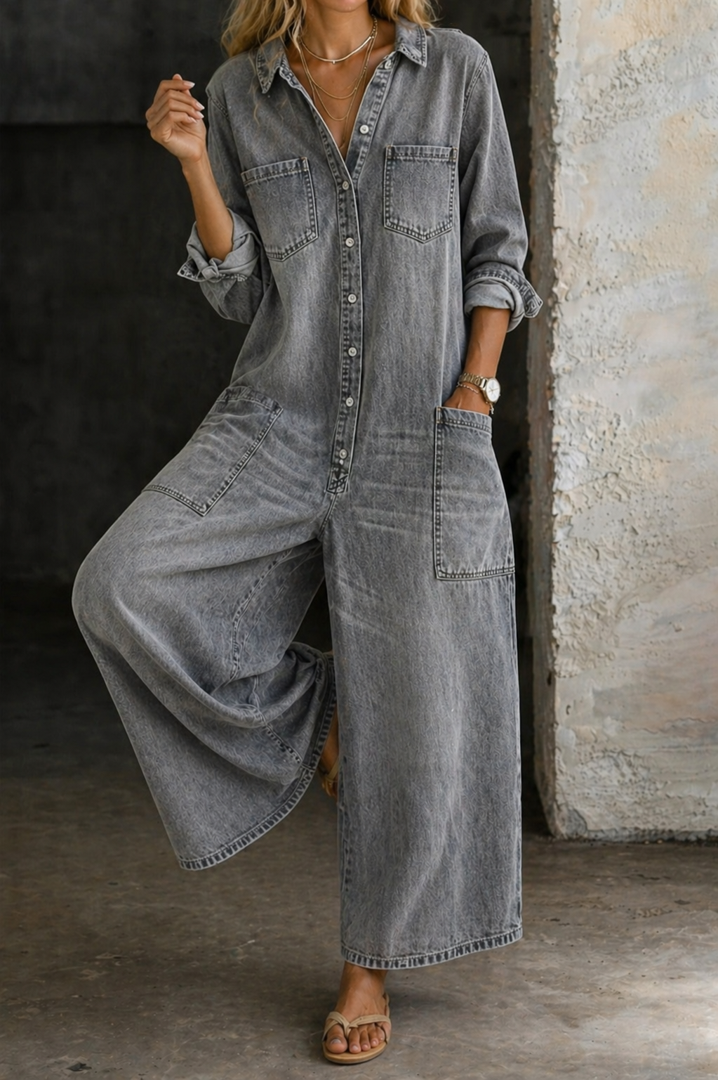 Vivienne | Tuta casual in denim