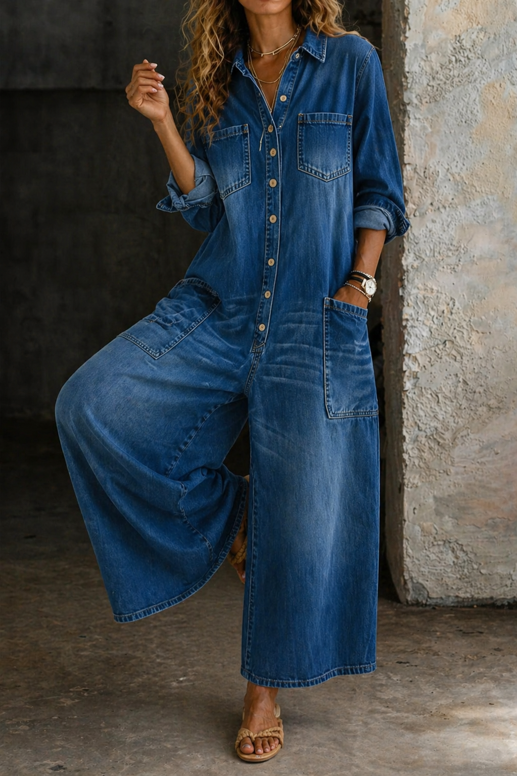 Vivienne | Tuta casual in denim