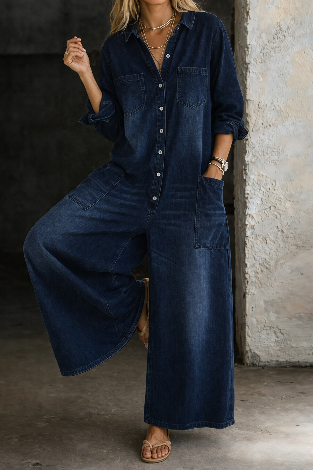 Vivienne | Tuta casual in denim
