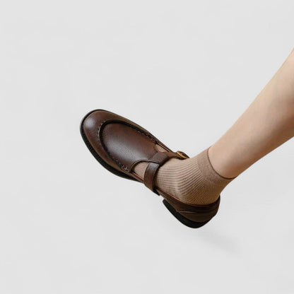 Zhelynne | Scarpe Mary Jane ortopediche a punta quadrata