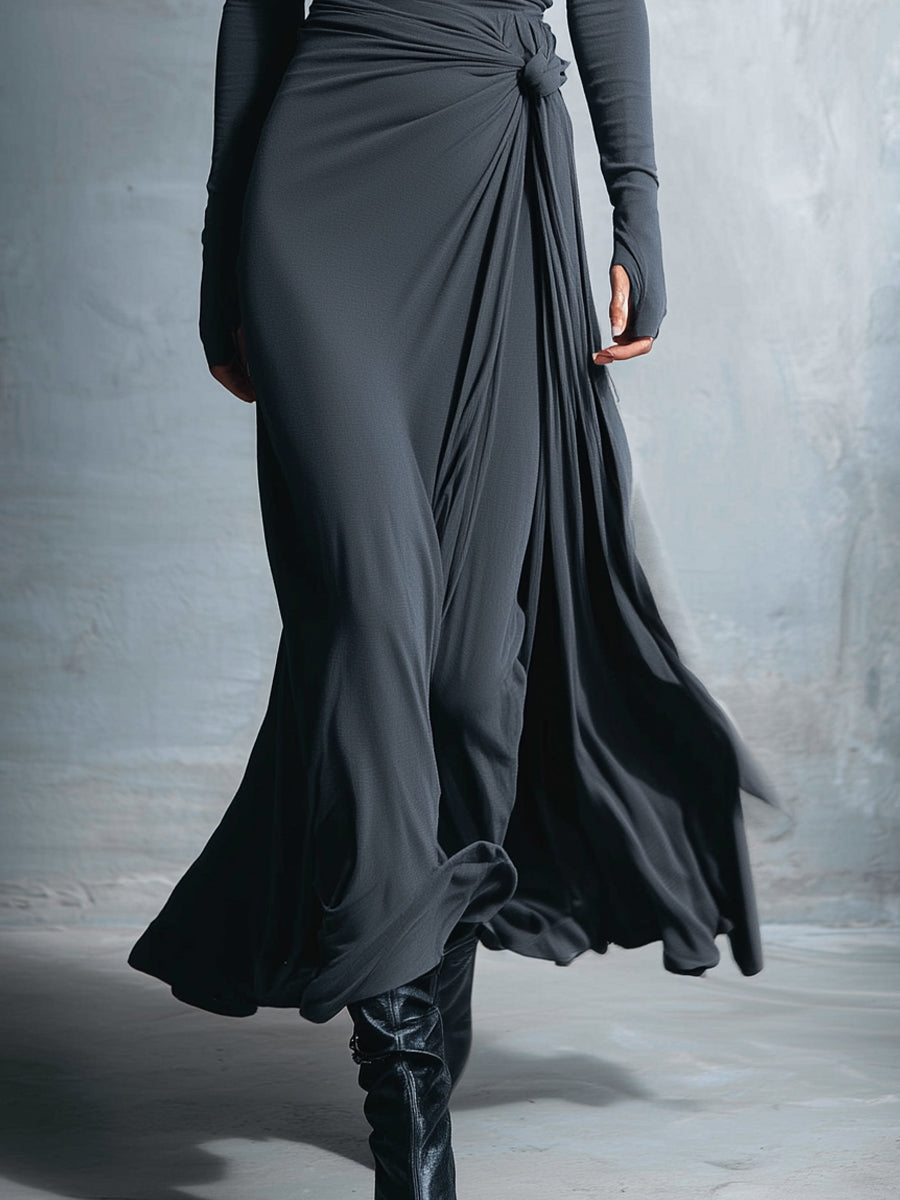 Vittoria ∙ Abito maxi con nodo laterale