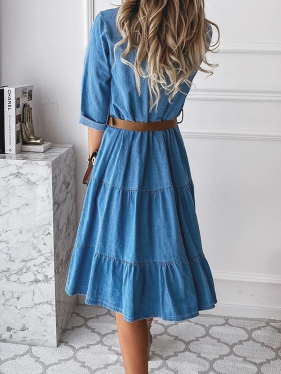 Barbara | Vestito in denim casual ed elegante